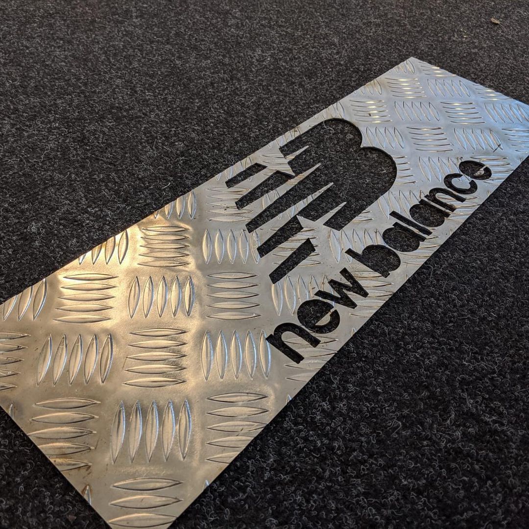 3mm Aluminium Checker Plate laser cut